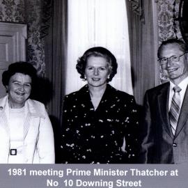 Sir George Chapman; Visiting Margaret Thatcher; 1981
