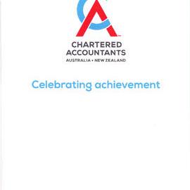 Chartered Accountants AUS & NZ; Wellington Milestone Members Ceremony Programme; 2023