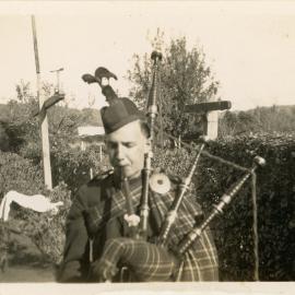 Upper Hutt Pipe Band; Peter Josland; late 1940s 