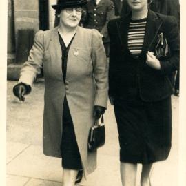 Mrs McNab and Elsie Josland; ca. 1940
