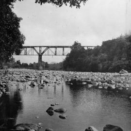 Bush tramway bridge, crossing Te Awa Kairangi / Hutt River at Te Marua.