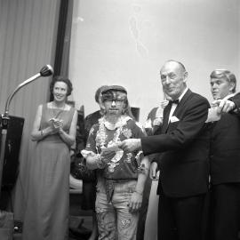 Fancy Dress Youth Dance St John's Hall; boys' prize winner, Zigmund Poczwa(?)