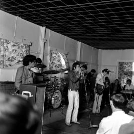 La De Da's, rugby gym, c. 1967