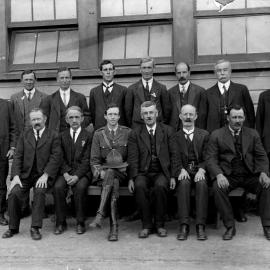 Epidemic Committee, 1918, containing many of Upper Hutt's leaders.