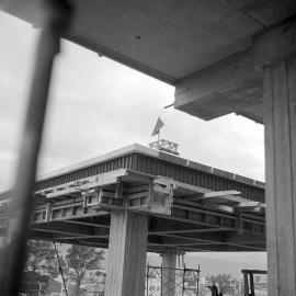 City Council administration building; topping off.