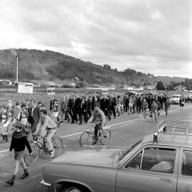 Upper Hutt Rugby Club jubilee parade 14; 1920s players and supporters' club, Goodshed Road.