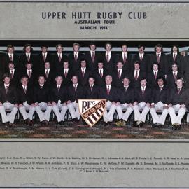Upper Hutt Rugby Football Club 1974; Australian tour group.