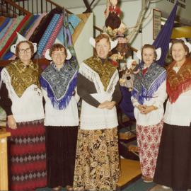 Hazelwoods staff group; Dutch costumes. [P1-42-1487]