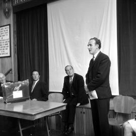 Rotary (?); City Engineer Neil Johansen farewelled.