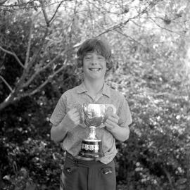 Animal Rescue Society; Brendan Mahoney (?) with Thompson Trophy.