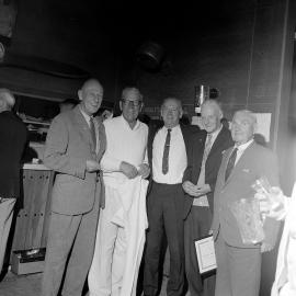 RSA Long Service Certificate presented by Mayor George Thomas (left).