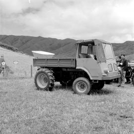 Silver Plough ploughing match 1969; fertiliser spreader.