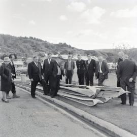 Wahine storm damage; Dowling Grove; long-run roofing blown off.