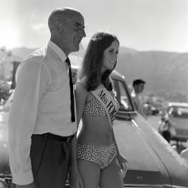 A & P show, 1967; Tom Croft Motors' Miss Ford Falcon beauty pageant.