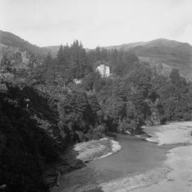 McCurdy's Castle with Te Awa Kairangi / Hutt River in foreground.