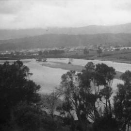 Upper Hutt from McCurdy's Castle, looking south-east across the 'bull paddock'.
