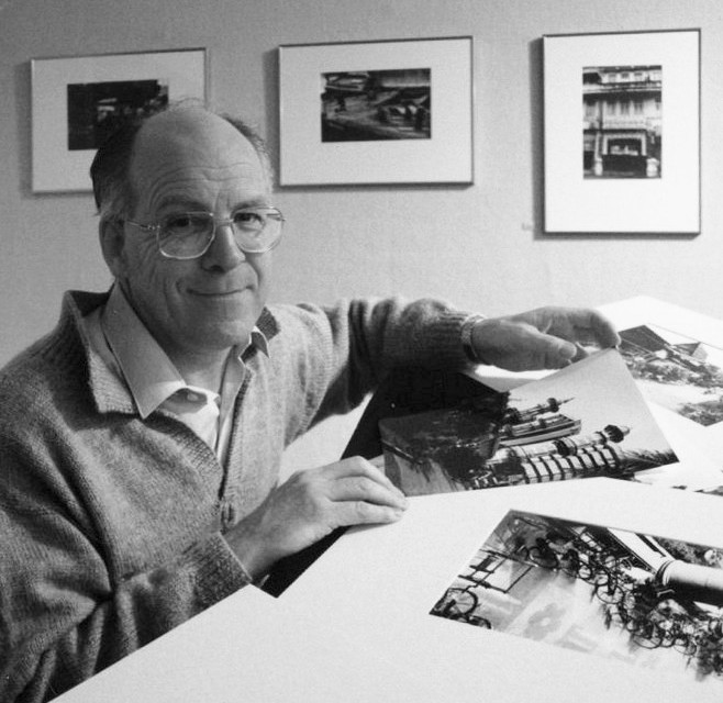 'Leader' photograph by Chris Wilson, preceding an August 1994 Community Gallery exhibition.