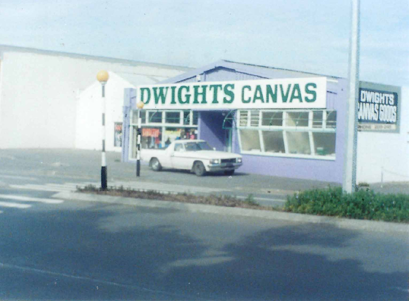 Dwights Canvas storefront on Fergusson Drive.